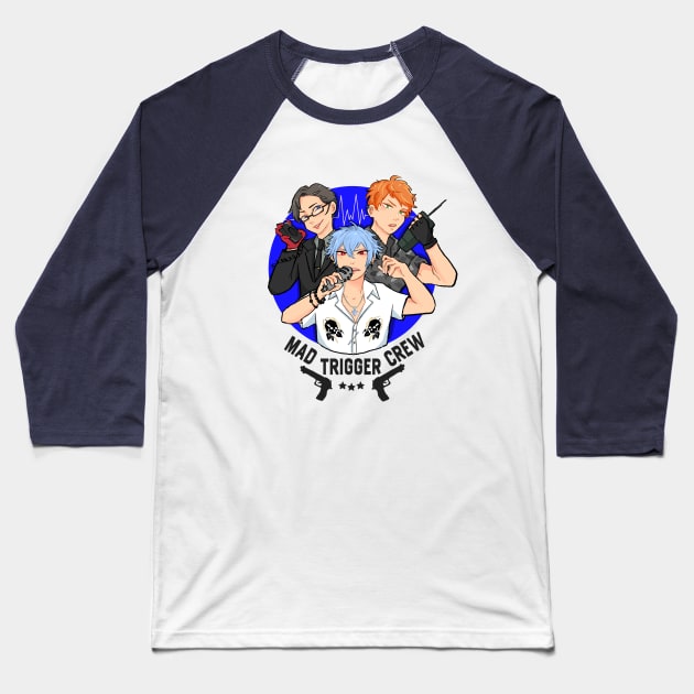 Mad Trigger Crew Baseball T-Shirt by shootingstarsaver@gmail.com